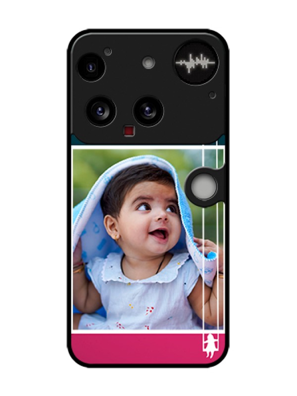 Custom Nothing Phone 3 5G Custom Metal Phone Case - Cute Girl With Cloud Design