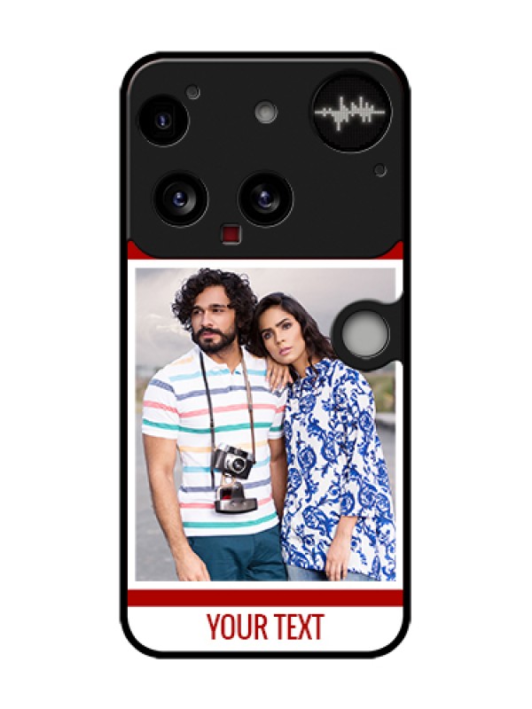 Custom Nothing Phone 3 5G Custom Metal Phone Case - Red Color Design