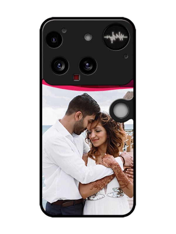 Custom Nothing Phone 3 5G Custom Metal Phone Case - Red Abstract Design