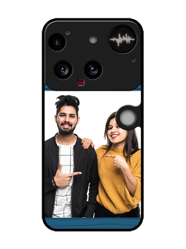 Custom Nothing Phone 3 5G Custom Metal Phone Case - Blue Pattern Cover Design