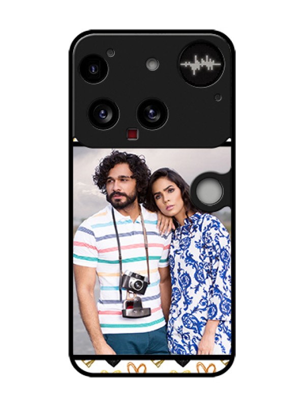 Custom Nothing Phone 3 5G Custom Metal Phone Case - Love Symbol Design