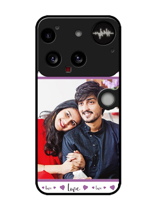 Custom Nothing Phone 3 5G Custom Metal Phone Case - Couples Heart Design