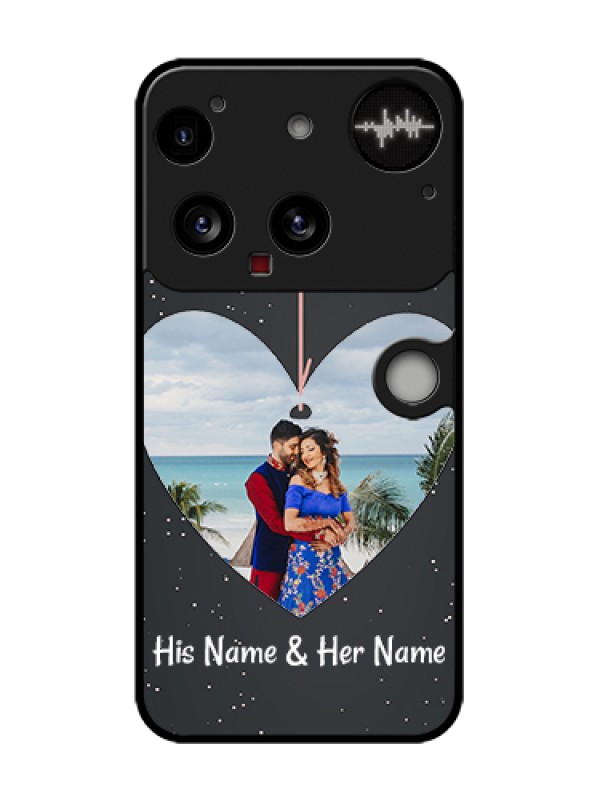 Custom Nothing Phone 3 5G Custom Metal Phone Case - Hanging Heart Design