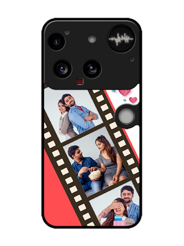 Custom Nothing Phone 3 5G Custom Metal Phone Case - 3 Image Holder With Film Reel