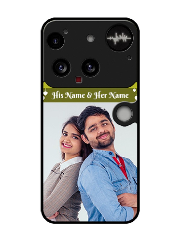 Custom Nothing Phone 3 5G Custom Metal Phone Case - You & Me Heart Design