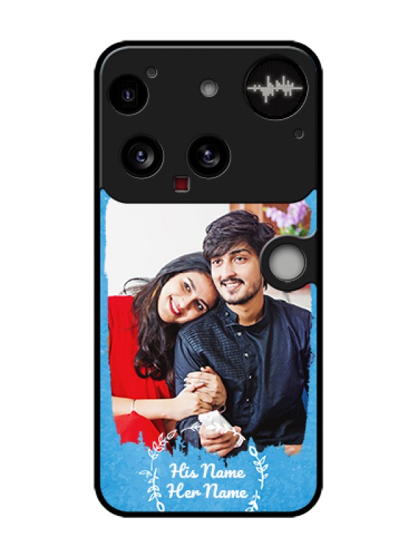 Custom Nothing Phone 3 5G Custom Metal Phone Case - Blue Color Vintage Design