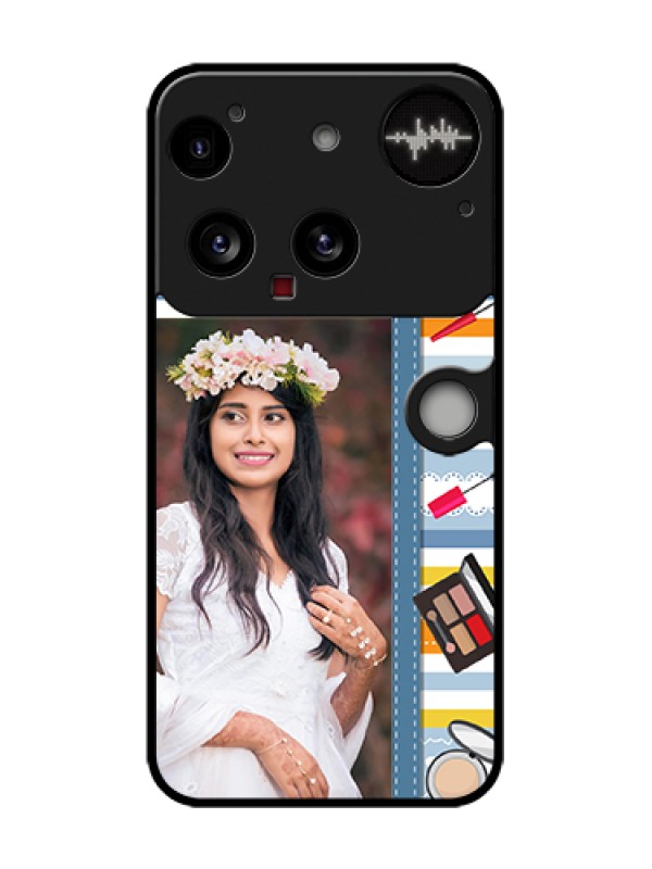 Custom Nothing Phone 3 5G Custom Metal Phone Case - Makeup Icons Design