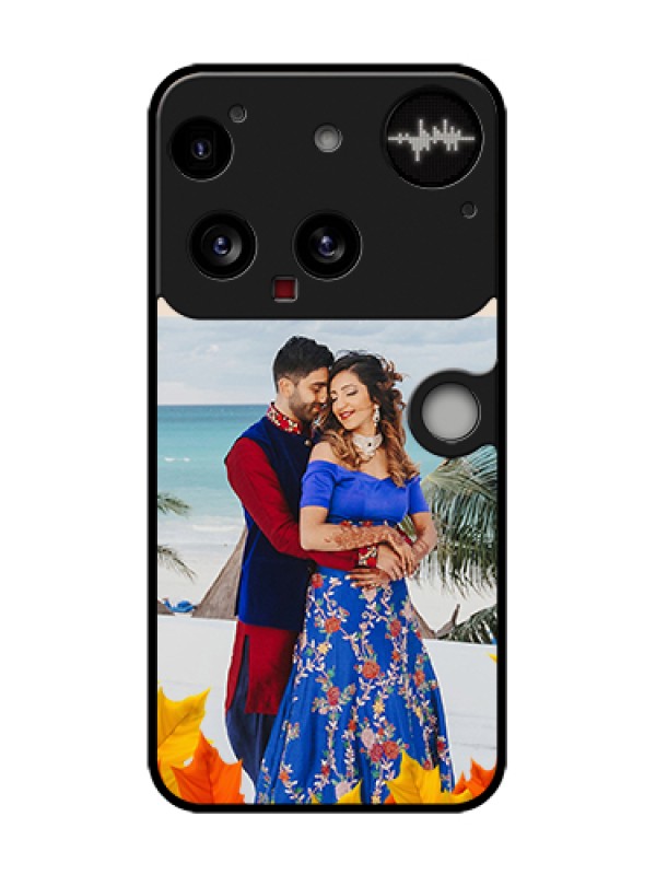 Custom Nothing Phone 3 5G Custom Metal Phone Case - Autumn Maple Leaves Design