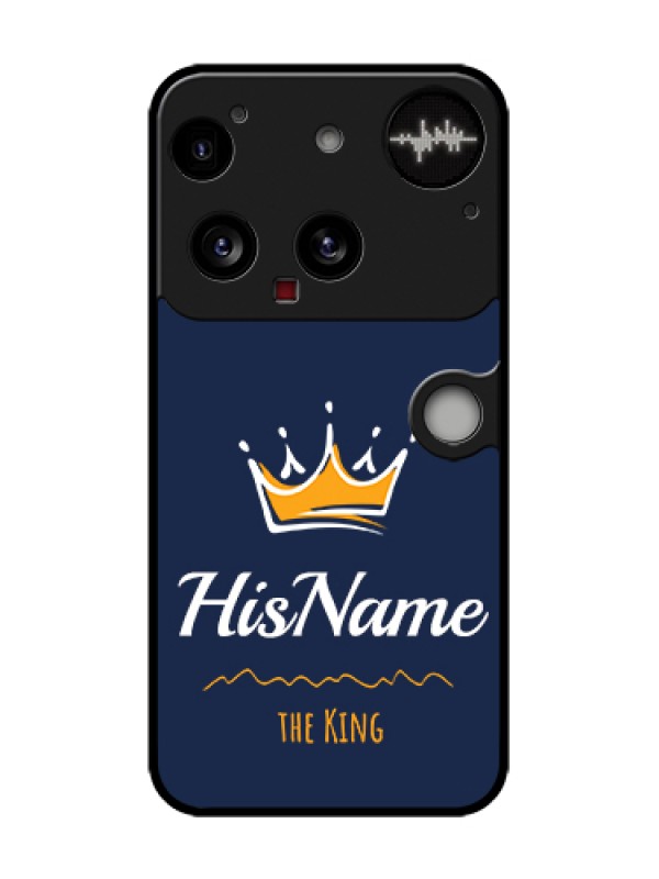 Custom Nothing Phone 3 5G Custom Metal Phone Case - King With Name Design