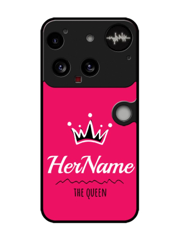 Custom Nothing Phone 3 5G Custom Metal Phone Case - Queen With Name Design