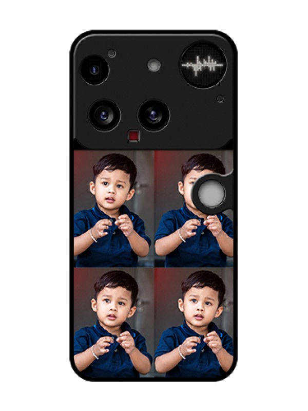 Custom Nothing Phone 3 5G Custom Metal Phone Case - 4 Image Holder Design