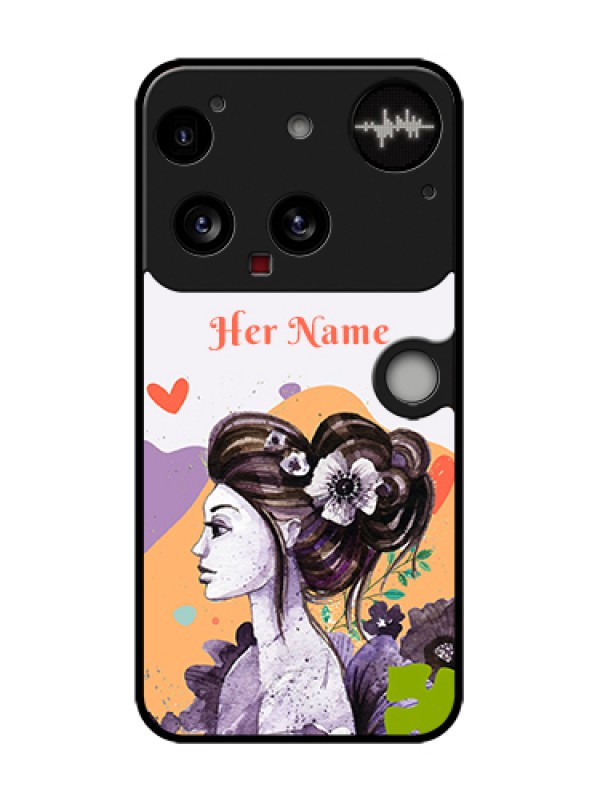 Custom Nothing Phone 3 5G Custom Metal Phone Case - Woman And Nature Design