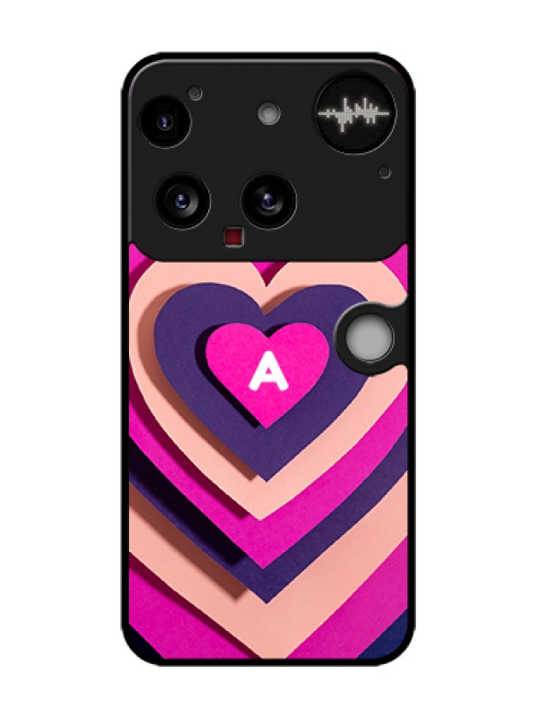 Custom Nothing Phone 3 5G Custom Metal Phone Case - Cute Heart Pattern Design