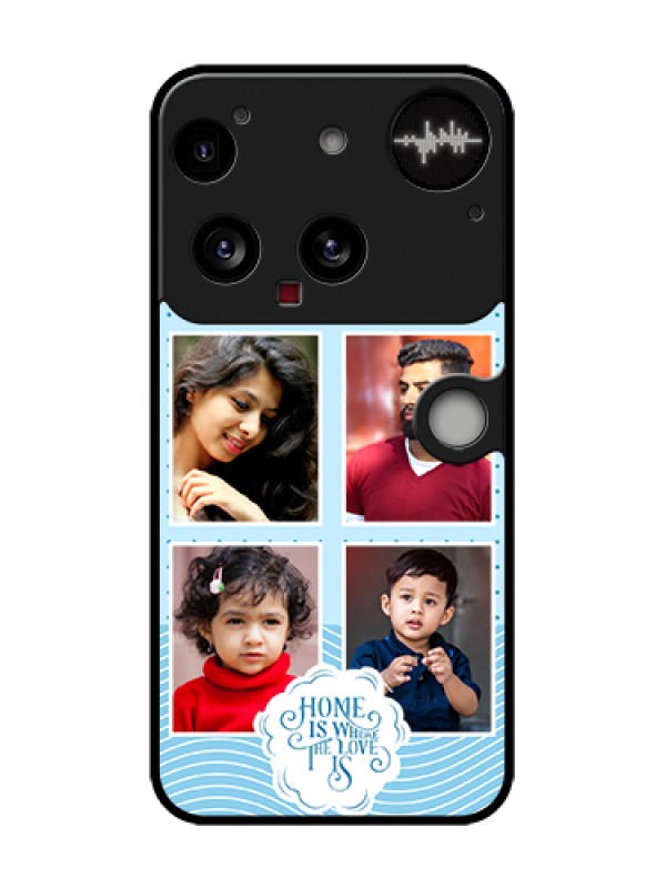 Custom Nothing Phone 3 5G Custom Metal Phone Case - Cute Love Quote With 4 Pic Upload Design