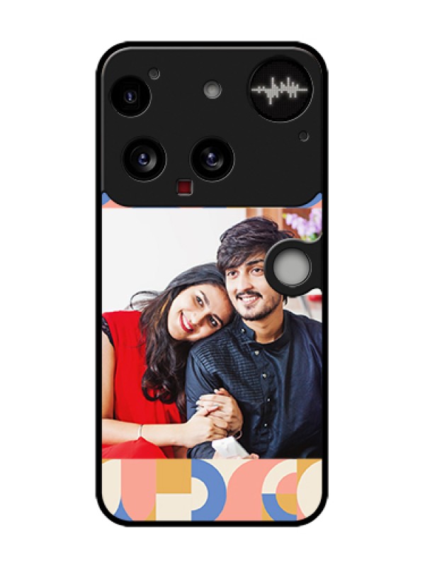 Custom Nothing Phone 3 5G Custom Metal Phone Case - Semi - Circle Maze Pattern Design