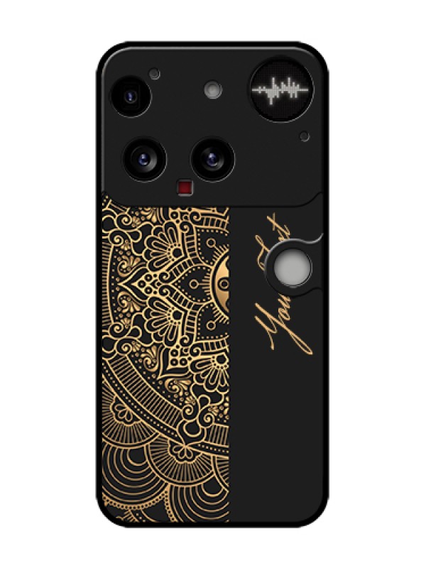 Custom Nothing Phone 3 5G Custom Metal Phone Case - Mandala Art With Custom Text Design