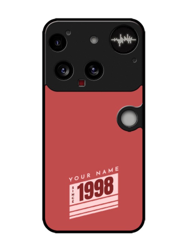 Custom Nothing Phone 3 5G Custom Metal Phone Case - Red Custom Year Of Birth Design