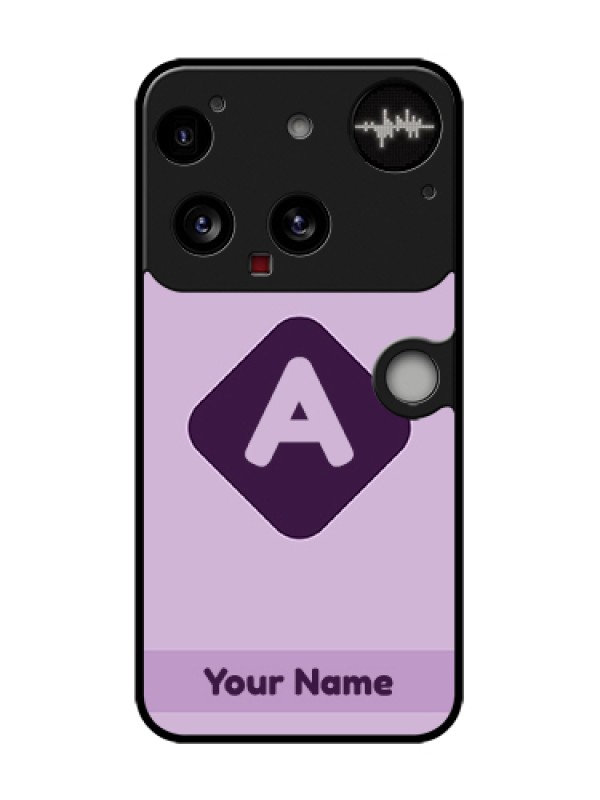 Custom Nothing Phone 3 5G Custom Metal Phone Case - Custom Letter In Curved Badge Design