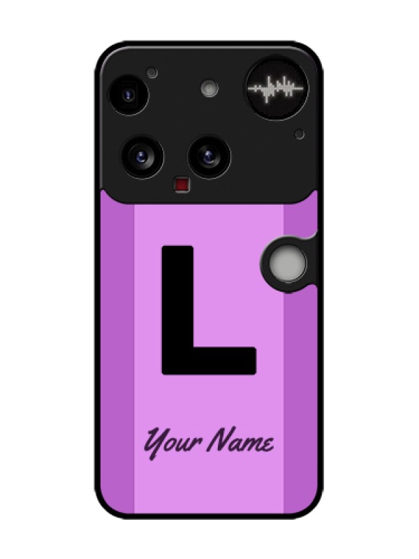 Custom Nothing Phone 3 5G Custom Metal Phone Case - Tricolor Custom Text Design