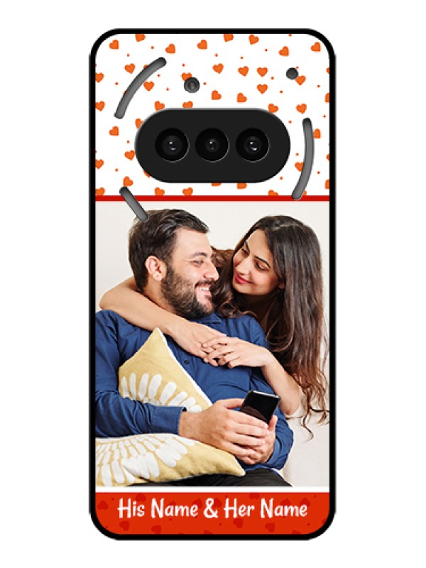 Custom Nothing Phone 3A 5G Custom Metal Phone CaseYou and Me Heart Design