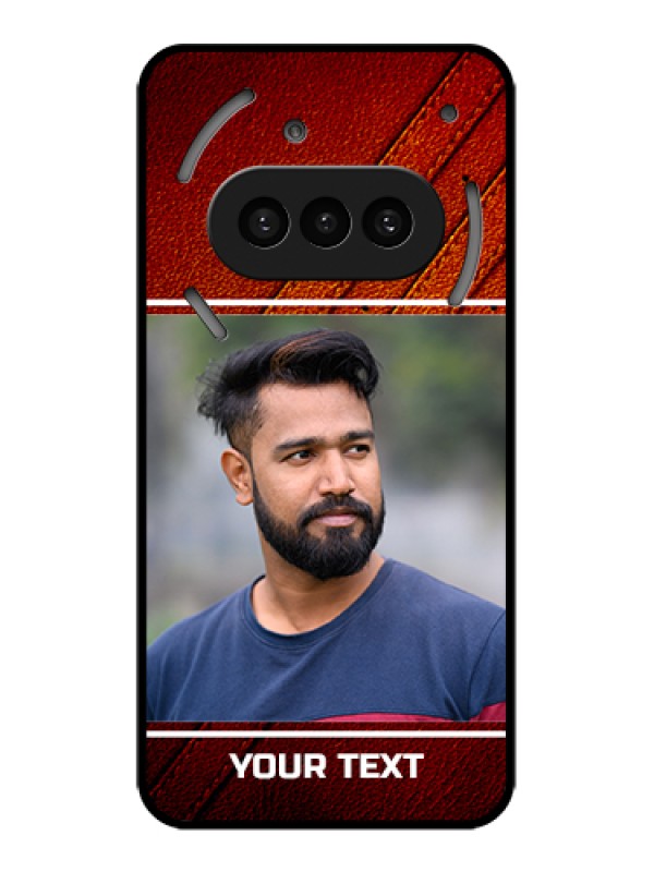 Custom Nothing Phone 3A 5G Custom Metal Phone CasePeach Color Love Design