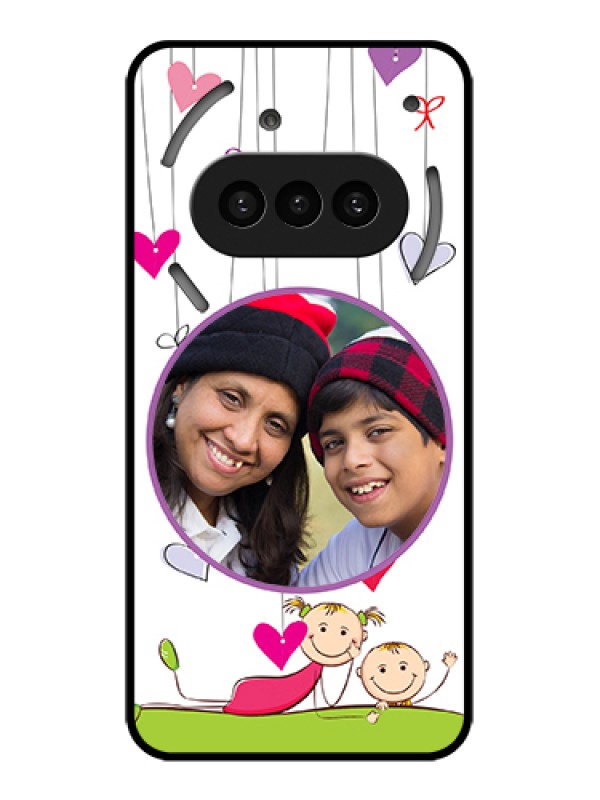 Custom Nothing Phone 3A 5G Custom Metal Phone CaseDoodle Love Design
