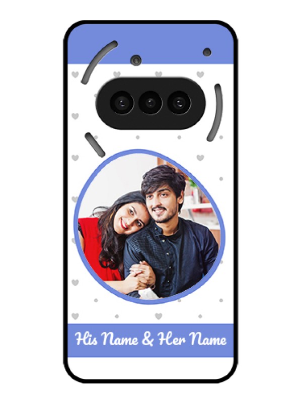 Custom Nothing Phone 3A 5G Custom Metal Phone CaseWith Red Heart Symbols Design