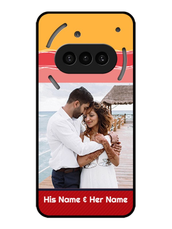 Custom Nothing Phone 3A 5G Custom Metal Phone CaseLove Doodle Design