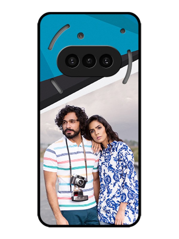 Custom Nothing Phone 3A 5G Custom Metal Phone CaseWith White Box Pattern