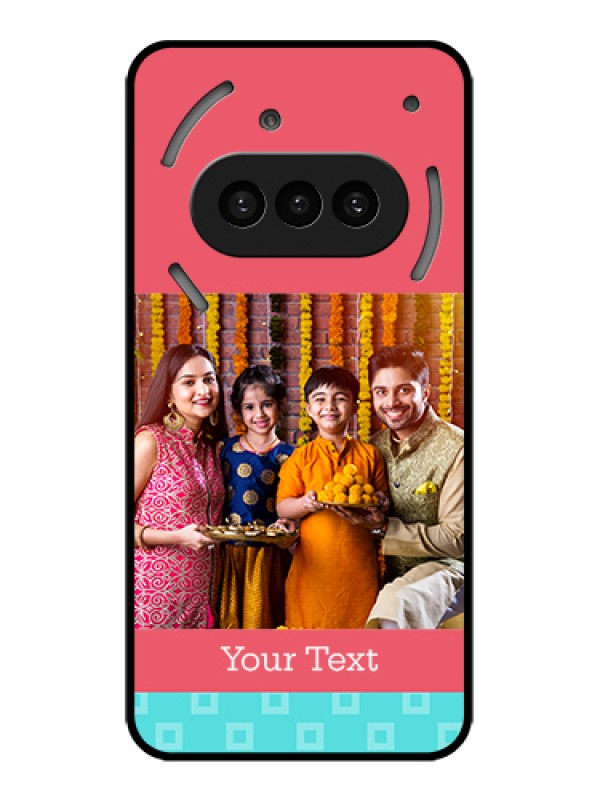 Custom Nothing Phone 3A 5G Custom Metal Phone CaseBackground Pattern Design With Quote