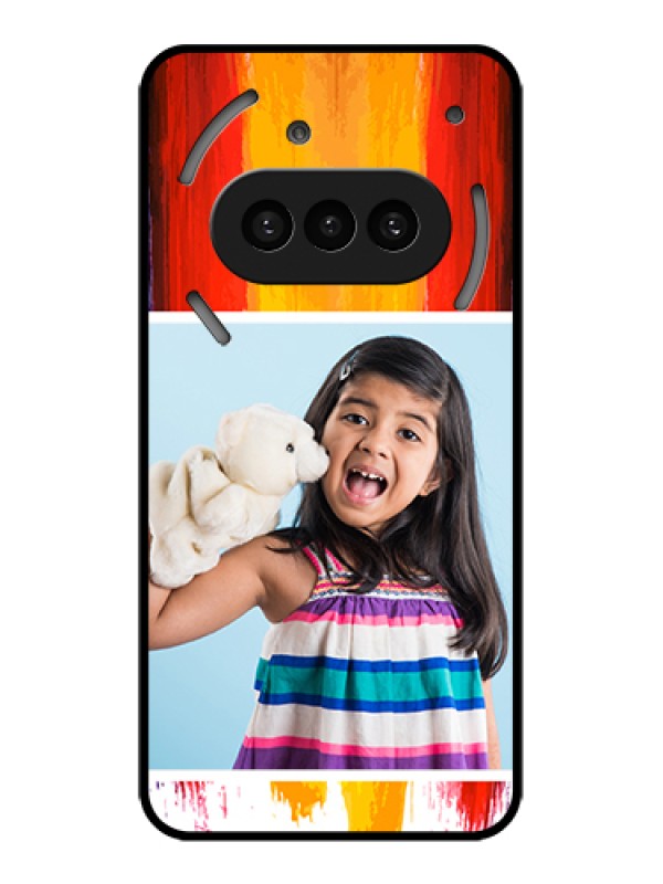 Custom Nothing Phone 3A 5G Custom Metal Phone CaseTri Color Abstract Design