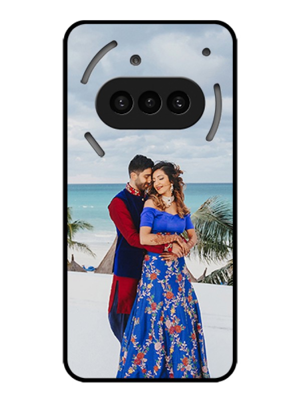 Custom Nothing Phone 3A 5G Custom Metal Phone CaseCute Love Quote With 4 Pic Upload Design