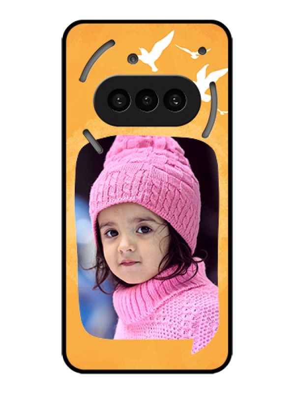 Custom Nothing Phone 3A 5G Custom Metal Phone Case - Water Color Design With Bird Icons