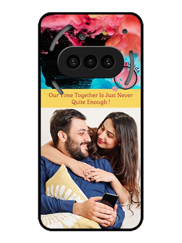 Custom Nothing Phone 3A 5G Custom Metal Phone Case - Quote With Acrylic Painting Design