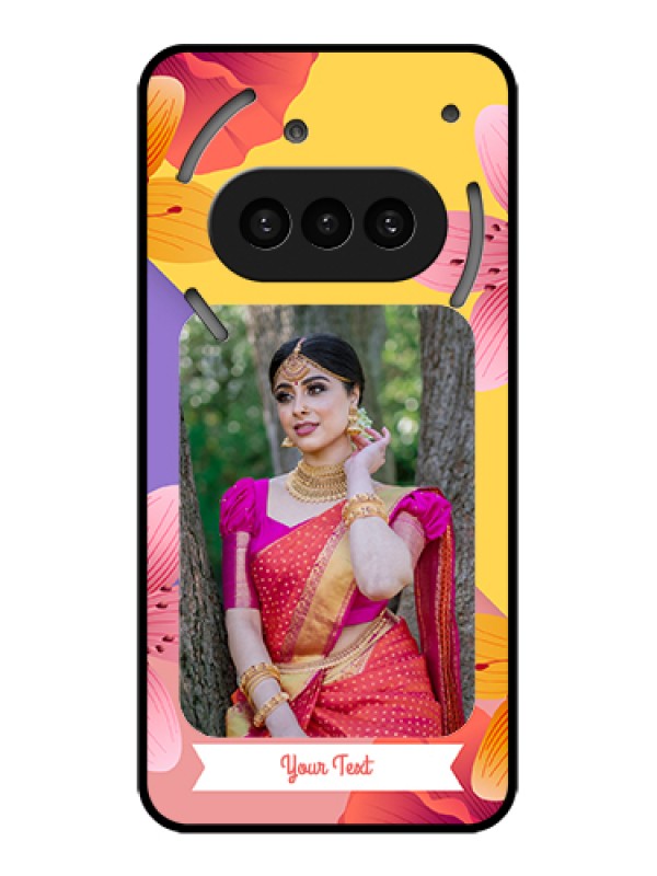 Custom Nothing Phone 3A 5G Custom Metal Phone Case - 3 Image With Vintage Floral Design