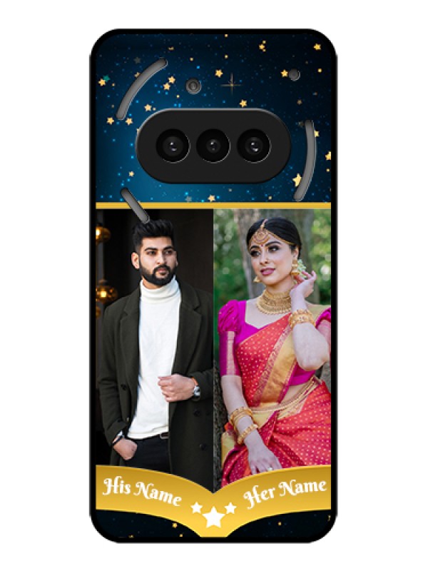 Custom Nothing Phone 3A 5G Custom Metal Phone Case - Galaxy Stars Backdrop Design