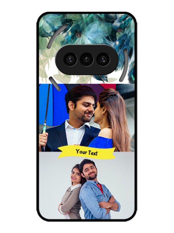 Custom Nothing Phone 3A 5G Custom Metal Phone Case - Image With Boho Peacock Feather Design