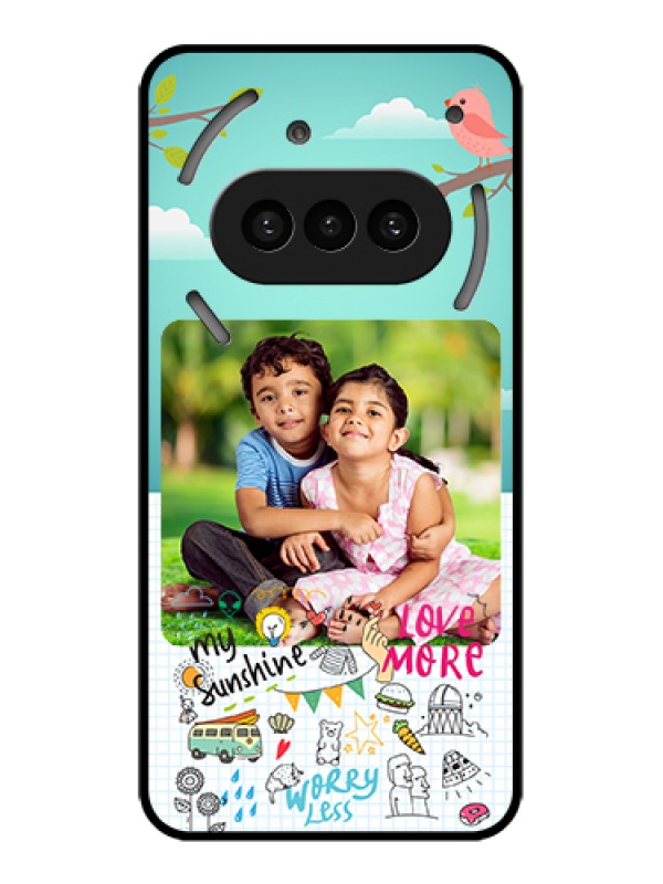 Custom Nothing Phone 3A 5G Custom Metal Phone Case - Doodle Love Design