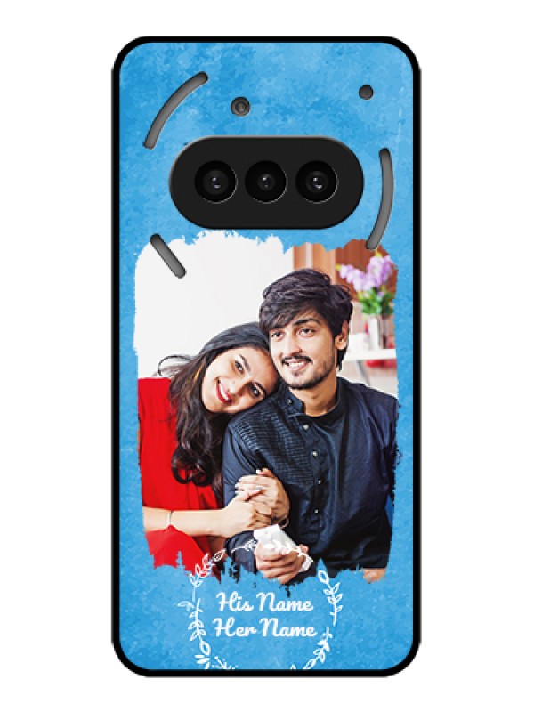 Custom Nothing Phone 3A 5G Custom Metal Phone Case - Blue Color Vintage Design