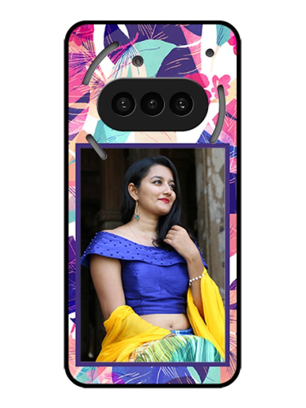 Custom Nothing Phone 3A 5G Custom Metal Phone Case - Abstract Floral Design