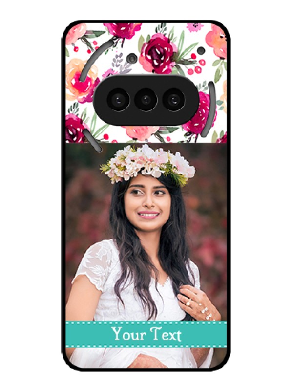 Custom Nothing Phone 3A 5G Custom Metal Phone Case - Water Colors Floral Design