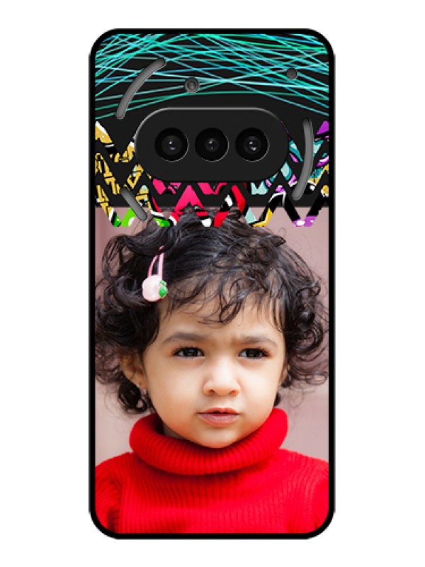 Custom Nothing Phone 3A 5G Custom Metal Phone Case - Neon Abstract Design