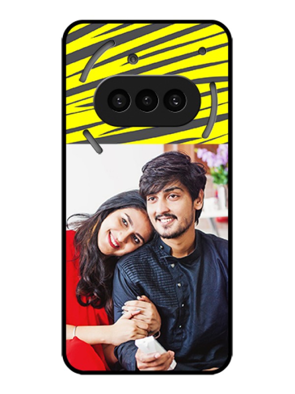 Custom Nothing Phone 3A 5G Custom Metal Phone Case - Yellow Abstract Design