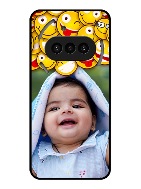 Custom Nothing Phone 3A 5G Custom Metal Phone Case - With Smiley Emoji Design