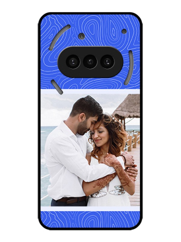 Custom Nothing Phone 3A 5G Custom Metal Phone CaseViolet Pattern Design