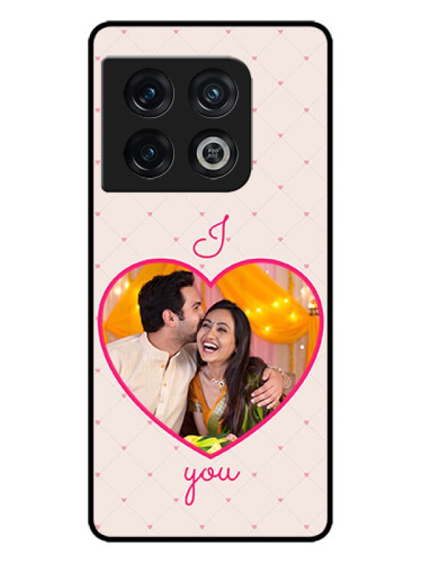 Custom OnePlus 10 Pro 5G Custom Metal Phone CaseHeart Shape Design