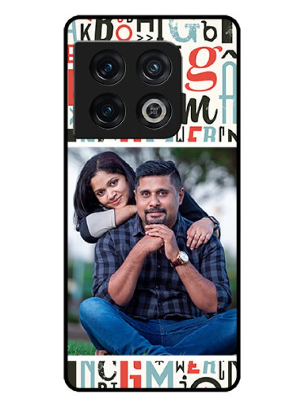 Custom OnePlus 10 Pro 5G Custom Metal Phone CaseAlphabet Design