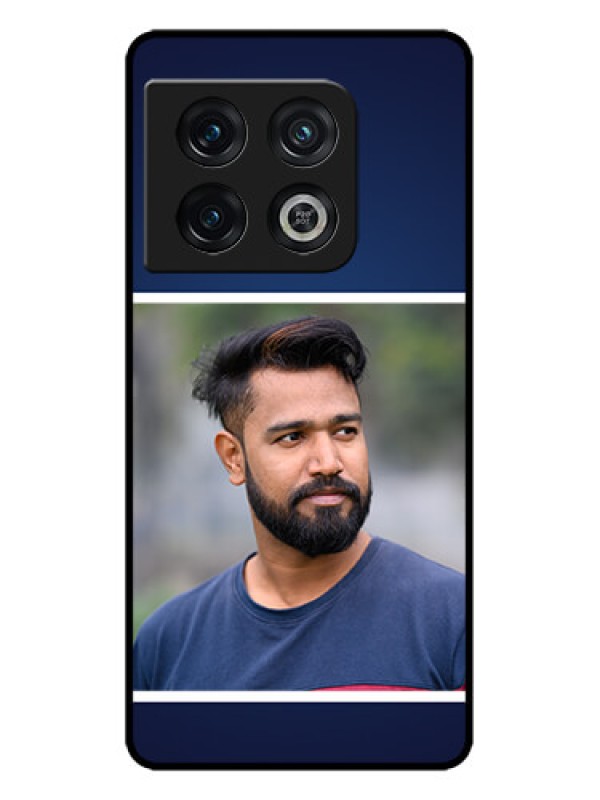 Custom OnePlus 10 Pro 5G Custom Metal Phone CaseSimple Royal Blue Design