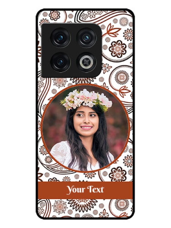 Custom OnePlus 10 Pro 5G Custom Metal Phone CaseAbstract Flower Design