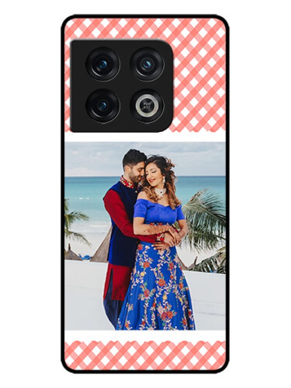 Custom OnePlus 10 Pro 5G Custom Metal Phone CasePink Pattern Design